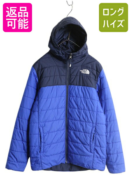 【7/24 400円OFFクーポン×P5倍】 US企画 ノースフェイス リバーシブル ジャケット ボーイズ XL メンズ M 程/ The North Face 中綿 ナイロン パーカー ジャンパー ツートン| 古着 中古 日本未発売 アウトドア ブルゾン 中綿ジャケット ナイロンジャケット リバーシブルジャ|古着ヴィンテージショップLong his