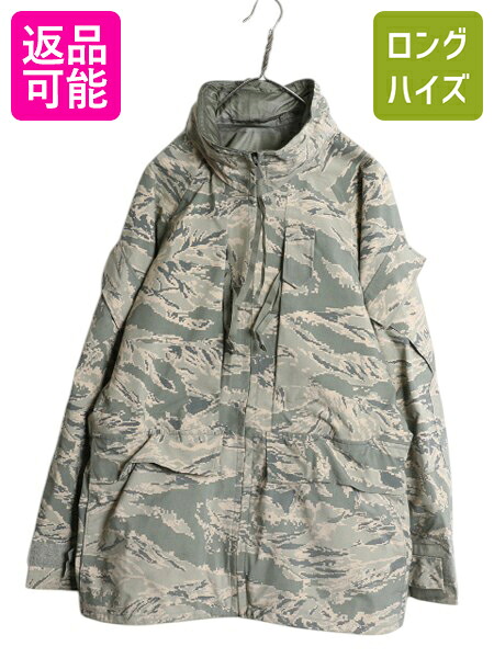 【7/25 48h限定10%OFFクーポン!】 米軍実物 APECS デジタル タイガーカモ 迷彩 ゴアテックス ジャケット MEDIUM REGULAR 古着 16年製 ミリタリー 軍物 エアフォース USAF ABU| 中古 GORETEX ECWCS エクワックス マンパ マウンテンパーカー 迷彩柄 カモフラージュ ジャンパー｜古着ヴィンテージショップLong his