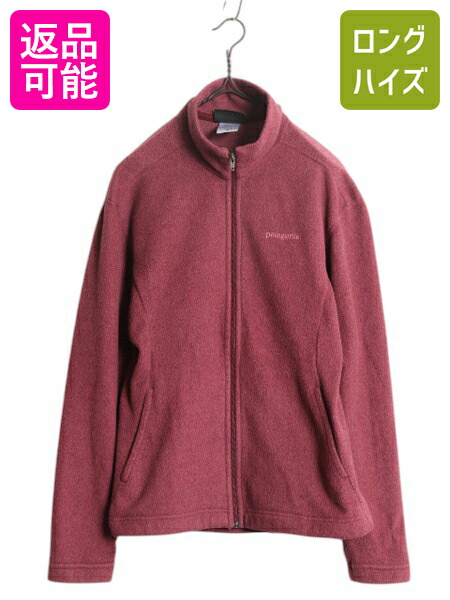 【4/12 24h限定777円OFFクーポン!】 00s USA製 パタゴニア エルキャップ ジャケット レディース М / 古着 06年製 オールド フリース PATAGONIA アウトドア フルジップ エンジ| 中古 00's 00年代 アメリカ製 フリースジャケット ブルゾン ジャンパー ハイネック ジップアッ