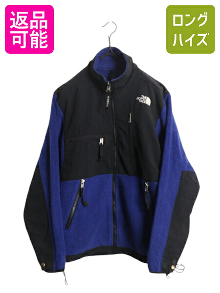 【7/24 400円OFFクーポン×ポイント5倍】 90s ノースフェイス デナリ ジャケット メンズ XS / 90年代 オールド The North Face DENALI アウトドア フリース ブルゾン ツートン 黒 青| 古着 中古 90's ブラック ブルー フリースジャケット デナリジャケット ポーラテック フ|古着ヴィンテージショップLong his
