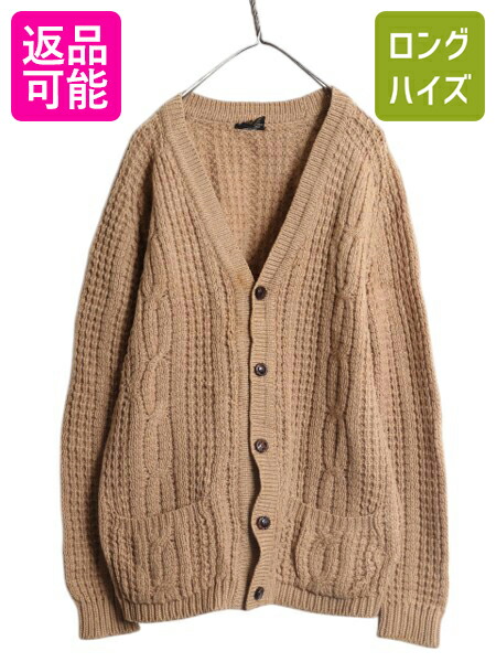 楽天市場】90s イタリア製 アーガイル ニット カーディガン メンズ L