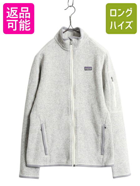 パタゴニア ベターセーター ジャケット レディース S / 10年製 Patagonia フリース セーター フルジップ ブルゾン ハイネック アウトドア| 古着 中古 フリースジャケット ニット ジャンパー ジップアップ 裏起毛 前開き ワンポイント ポケット付き 霜降り グレー 杢灰 灰｜古着ヴィンテージショップLong his