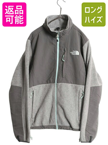 【4/20 777円OFFクーポン×最大8倍】 ノースフェイス デナリ ジャケット レディース M / 古着 The North Face DENALI フリース ナイロン フルジップ ブルゾン アウトドア グレー| 中古 フリースジャケット デナリジャケット ジップアップ ジャンパー ポーラテック アウター