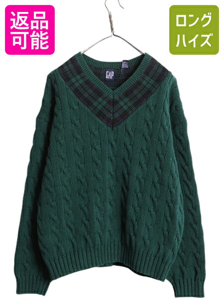90S ヴィンテージ ロートアイランド チルデン ニット セーター グリーン 楽天市場】90s OLD GAP コットン チルデン ニット セーター