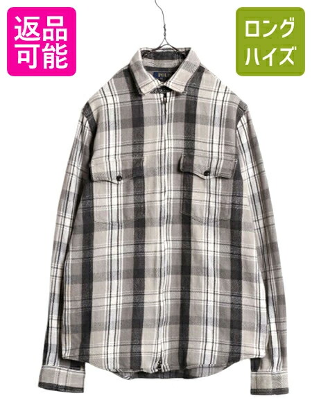 90's オールド POLO SPORT ヘビーネルシャツ ブルー グレー LL 楽天市場】90s □ ポロスポーツ ラルフローレン チェック 長袖 ヘビー