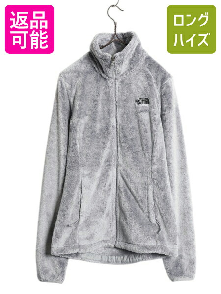 【4/20 777円OFFクーポン×最大8倍】 US企画 ノースフェイス フルジップ フリース ジャケット レディース XS The North Face ハイ パイル 毛足 ジャンパー ブルゾン アウトドア| 古着 中古 日本未発売 OSITO JACKET ボア フリースジャケット ハイネック ジップアップ ワンポ