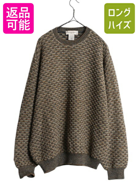 楽天市場】90s カナダ製 TUNDRA 3D 立体編み コットン ニット