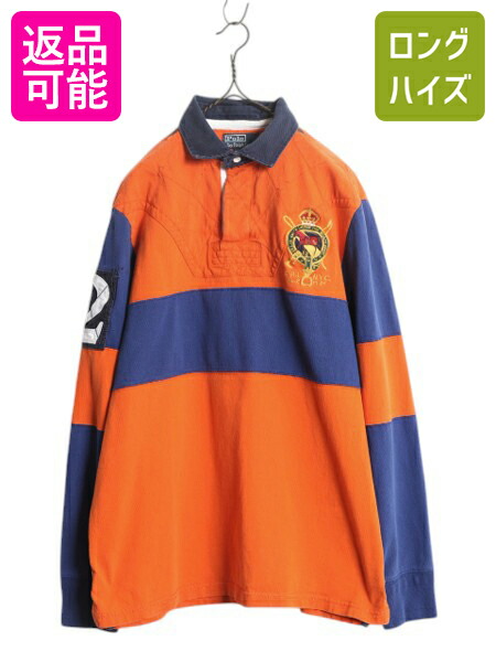 【人気カラー】ポロ ラルフローレン 長袖 ラガーシャツ メンズ 古着 ラグビー 楽天市場】90s ポロ ラルフローレン スウェット ラガーシャツ