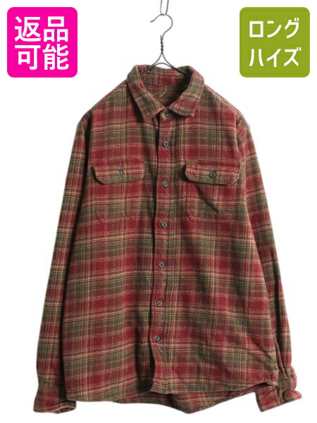 ORVISオービス　ヘビーフランネルチェックシャツジャケット　エンジ XL古着. 楽天市場】オービス ヘビー フランネル シャツ ジャケット