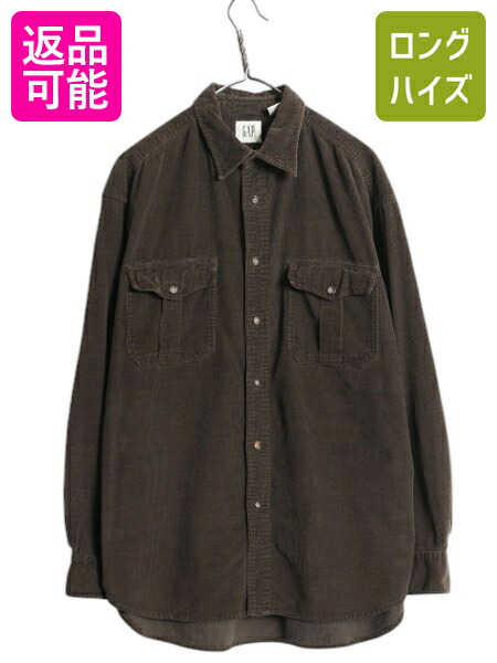 楽天市場】90s □ OLD GAP コーデュロイ 切替 長袖 デニム シャツ