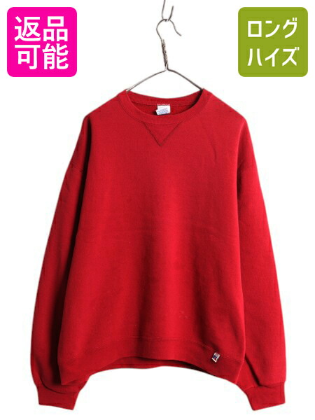 楽天市場】00s ラッセル 無地 前V スウェット メンズ レディース L