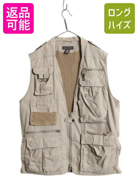 80s BANANA REPUBLIC コットンベスト フィッシング柄 80s “BANANA REPUBRIC” fishing vest 80年代 バナナリパブリック