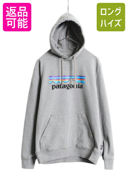 【7/22 400円OFFクーポン&times;ポイント5倍】 パタゴニア プリント スウェット フード パーカー メンズ M / 19年製 Patagonia トレーナー プルオーバー ストレッチ アウトドア 裏起毛 灰| 古着 中古 スエット プリントパーカー ロゴパーカー フードパーカー P-6 アップライザル｜古着ヴィンテージショップLong his
