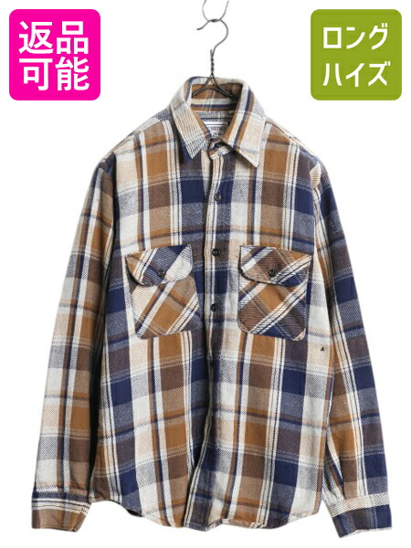 ファイブブラザー USA製 ネルシャツ M 三角タグ 80s 緑 白 黒 FIVEBROTHER FIVE BROTHER(ファイブブラザー) 70-80S 三角タグ
