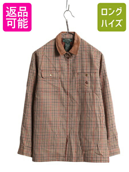 古着 ラルフローレン レザー エルボーパッチ シャツ ノーポニー 楽天市場】□ LAUREN ラルフローレン 本革 ヌバック レザー 長袖