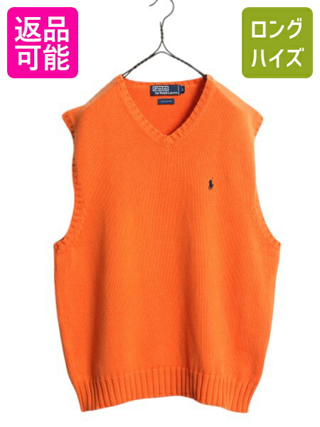 楽天市場】90s □ ポロ ラルフローレン コットン ニット ベスト