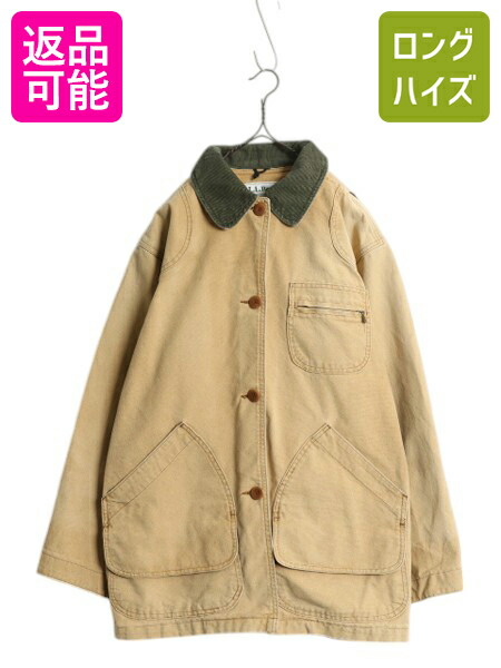 00s エルエルビーン ハンティングジャケット フィールドコート 襟コーデュロイ 80's L.L.BEAN ハンティングジャケット オリジナルフィールド