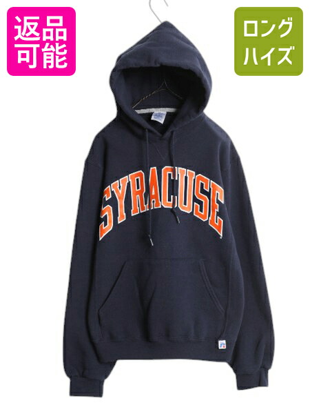 楽天市場】00s ラッセル 無地 スウェット フード パーカー メンズ M