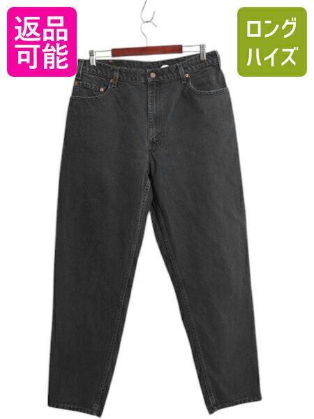 90's リーバイス 560 ブラック ヴィンテージ デニムパンツ レア 古着 90s USA製 Levi's 560 ブラックデニムテーパードパンツ W33