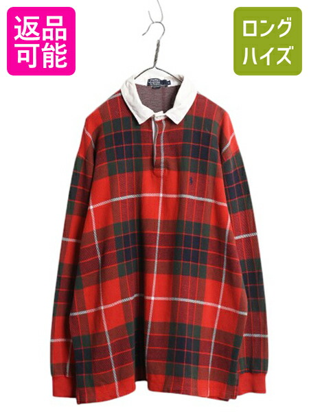 ラガーシャツ　廃盤モデル　ヴィンテージ 楽天市場】90's USA製 オールド □ LANDS'END ランズエンド