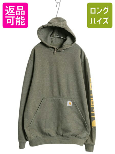 Carhartt フード付きジャンパー カーキ　古着　M Carhartt フード付きジャンパー カーキ 古着 M 楽天市場】カーキ