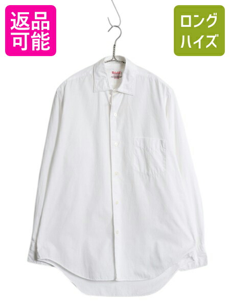 60s ★ Wedgefield 100% コットン 長袖 シャツ メンズ S / 古着 ヴィンテージ ポケット付き ドレス ワイシャツ フォーマル 無地 白 日本製| 中古 60年代 60's ビンテージ ビジネス ホワイト 長袖シャツ コットンシャツ 白シャツ 無地シャツ ドレスシャツ シンプル アメカジ