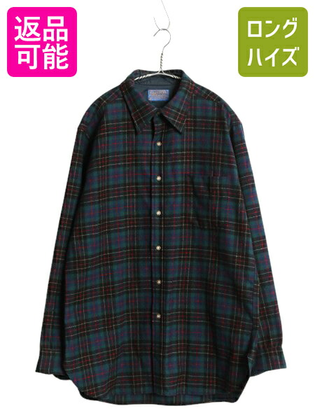 PENDLETON 70s USA製 Thinsulate 総柄 ウールブルゾン 中古・古着通販】PENDLETON (ペンドルトン) 切り替えウール