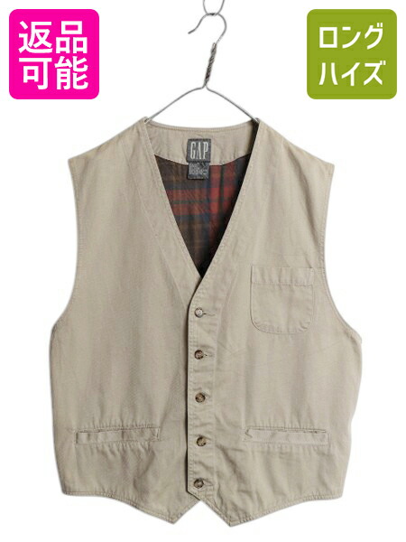 OLD GAP Vネックウールニットベスト 90s チェック柄 オールドギャップ OLD GAP Vネックウールニットベスト 90s チェック柄 オールド