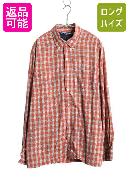【4/9 最大半額セール×ポイント5倍】 00s ラルフローレン スポーツマン チェック 3点留め 長袖 ボタンダウン シャツ メンズ L / オールド 長袖シャツ ポケット付き マルチカラー| 古着 中古 00's 00年代 POLO RALPH LAUREN SPORTSMAN チェックシャツ ボダンダウンシャツ コ 8,580円