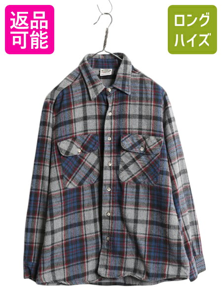 90s FIVE BROTER USA製 シャモア 長袖シャツ ヘビネル グレー 90s FIVE BROTER USA製 シャモア 長袖シャツ ヘビネル グレー