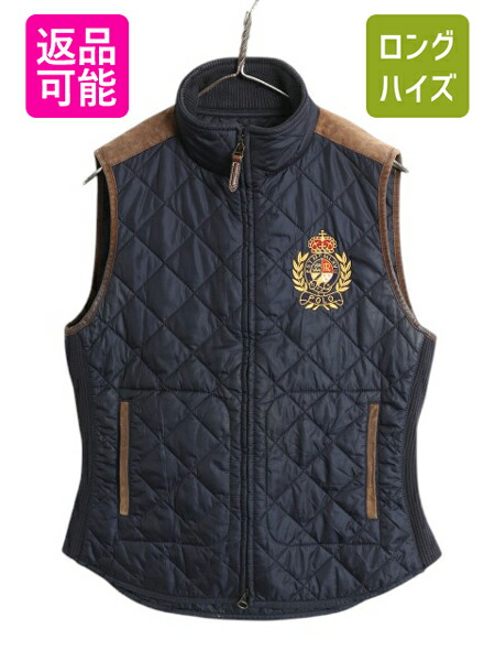 F961 美品 S 0 ラルフローレン ムートン ラムレザー ベスト レディース k-dcd12y23n04v284f.jpg