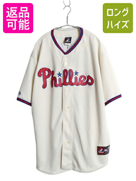 MLB ベースボールシャツ フィラデルフィア　フィリーズ　ビッグサイズ 楽天市場】□ MLB オフィシャル Majestic フィラデルフィア