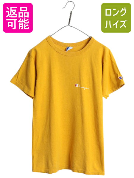 【4/8 最大半額セール×ポイント5倍】 80s USA製 チャンピオン 半袖 Tシャツ メンズ М 小さめ S 程/ ヴィンテージ 100% コットン ヘビーウェイト ワンポイント スクリプト ロゴ| 古着 中古 80年代 Champion アメリカ製 ビンテージ 半袖Tシャツ プリントTシャツ ロゴＴシャ