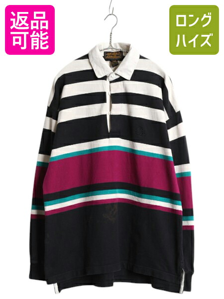 J.CREWラガーシャツ ヴィンテージ 台湾製 L 90年代 J.CREWラガーシャツ ヴィンテージ 台湾製 L 90年代