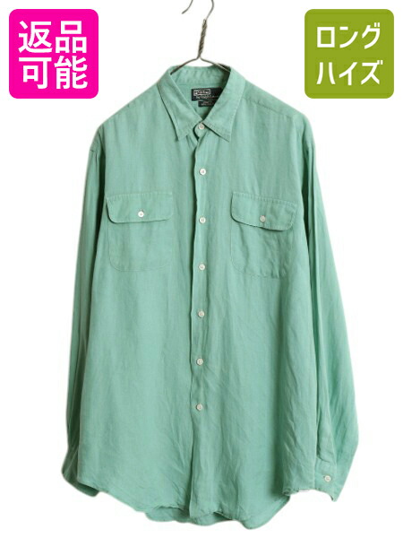 楽天市場】高級 100% リネン □ POLO ポロ ラルフローレン 長袖