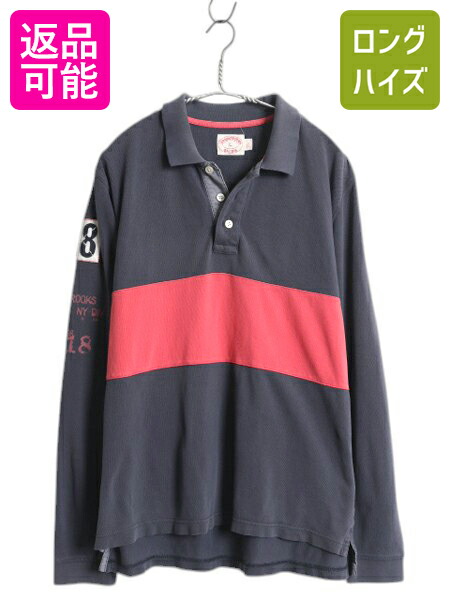 タグ付未使用✨ ブルックスブラザーズ 346 長袖 ポロシャツ 黒 ロゴ刺繍 90年代 Brooks Brothers 346 ブルックスブラザーズ 鹿の子