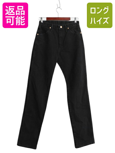 【4/7 最大半額セール×ポイント5倍】 90s ラングラー ブラック デニム パンツ メンズ 29 36 オールド 13MWZWK ジーンズ ストレート ジーパン Gパン ボトムス 黒 ゆったり 後染め| 古着 中古 90's 90年代 Wrangler デニムパンツ ブラックジーンズ ブラックデニム ジッパーフ