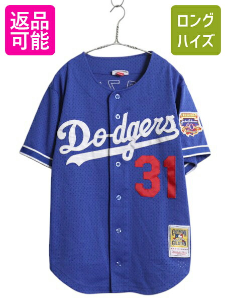 MLB オフィシャル ミッチェルアンドネス ブルックリン ドジャース ベースボール シャツ メンズ XL 程/ ゲームシャツ ユニフォーム 大リーグ 楽天市場】ミッチェルアンドネス ユニフォーム MITCHELL ＆ NESS