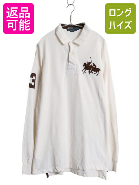 新品 現行 ラルフローレン ポロシャツ ホワイト ポニー刺繍 かのこ XLサイズ 楽天市場】ラルフローレン ビッグポニー（カラーホワイト