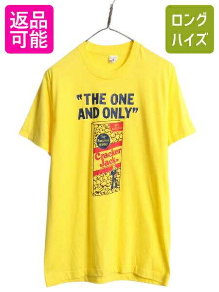 【4/12 24h限定777円OFFクーポン!】 デッドストック 80s USA製 企業物 イラスト プリント Tシャツ L 小さめ メンズ レディース M ヴィンテージ キャラクター シングルステッチ| 新品 新古品 未使用 80’s 80年代 アメリカ製 ビンテージ 企業 グラフィック 当時物 半袖Tシャ