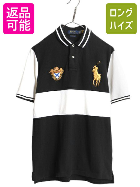 未使用タグ付90s ポロラルフローレン 半袖ポロシャツ 刺繍ロゴ 黒 XL 楽天市場】90s 人気 黒 □ POLO ポロ ラルフローレン ポケット付き