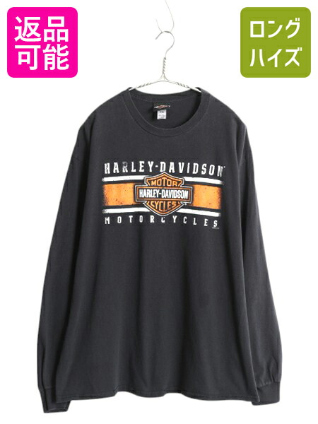 Harley Davidson ハーレーダビットソン 長袖 Tシャツ 黒 L Harley-Davidson“ハーレーダビッドソン“長袖 Tシャツ ロンT