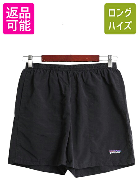 【4/9 最大半額セール×ポイント5倍】 パタゴニア バギーズ ショーツ メンズ S 古着 08年製 アウトドア ナイロン ショートパンツ 短パン 海パン 水陸両用 インナー付き 黒 スイム| 中古 ブラック Patagonia バギーズショーツ ハーフパンツ ショート パンツ スイムパンツ サ