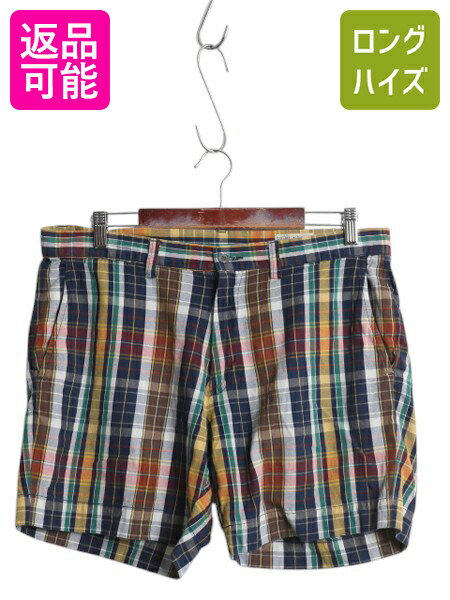 90s~00s ラルフローレン チェックショーツ ショートパンツ ワイド 古着 90s~00s Polo by Ralph Lauren ラルフローレン チェックショーツ