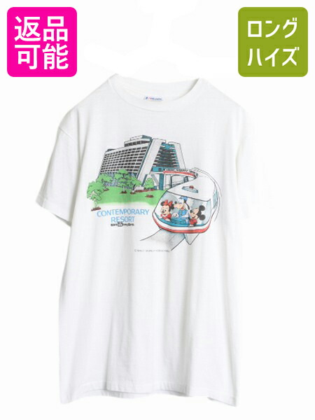USA 80sミッキー ミニー バイカー プリントTシャツ 85741f474f0932b507aea5b5522f6a