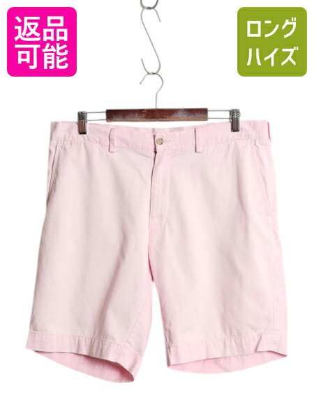 【4/18 ご愛顧感謝デーポイントUP!】 ポロ ラルフローレン コットン チノ ショートパンツ メンズ 36 / ヴィンテージ 加工 ショーツ 短パン ノータック アーミー タイプ チノパン| 古着 中古 POLO RALPH LAUREN ハーフパンツ ショート パンツ チノパンツ チノショーツ ミリタ