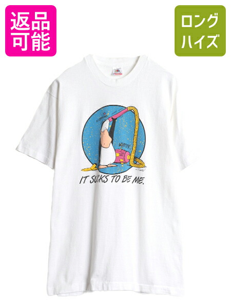 【4/12 24h限定777円OFFクーポン!】 90s USA製 ペンギン キャラクター イラスト プリント Tシャツ メンズ レディース L / オールド オフィシャル コミック シングルステッチ 白| 古着 中古 90’s 90年代 アメリカ製 米国製 当時物 グラフィック プリントTシャツ 半袖Tシャツ