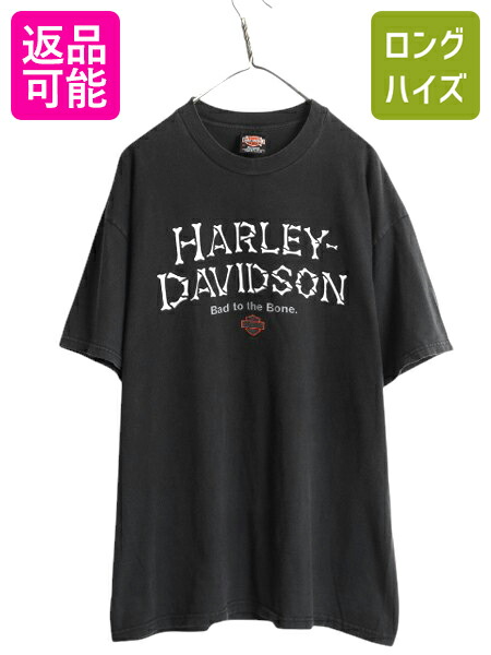 HARLEY-DAVIDSON 95周年Tシャツ　カットオフ　プリント　ブラック ハーレーダビッドソン ノースリーブ プリントTシャツ カットオフ