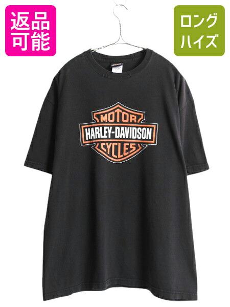 HARLEY-DAVIDSON 95周年Tシャツ　カットオフ　プリント　ブラック Harley-Davidson ハーレーダビッドソン Tシャツ プリントTシャツ