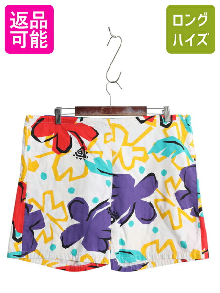 60s 70s ヴィンテージ ヒッピー 総柄 ショーツ USA 60s 70s ヴィンテージ ヒッピー 総柄 ショーツ USA